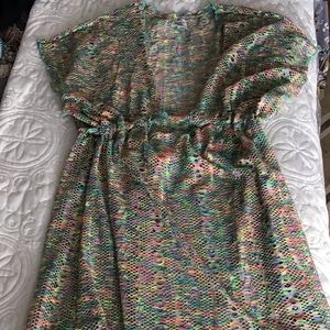 BECCA swim beach cover up dress L XL NWOT